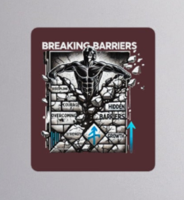 Breaking Barriers Sticker_OxBlood