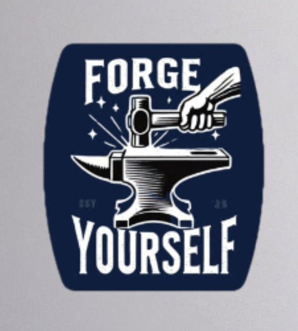 Forge Yourself sticker_navy