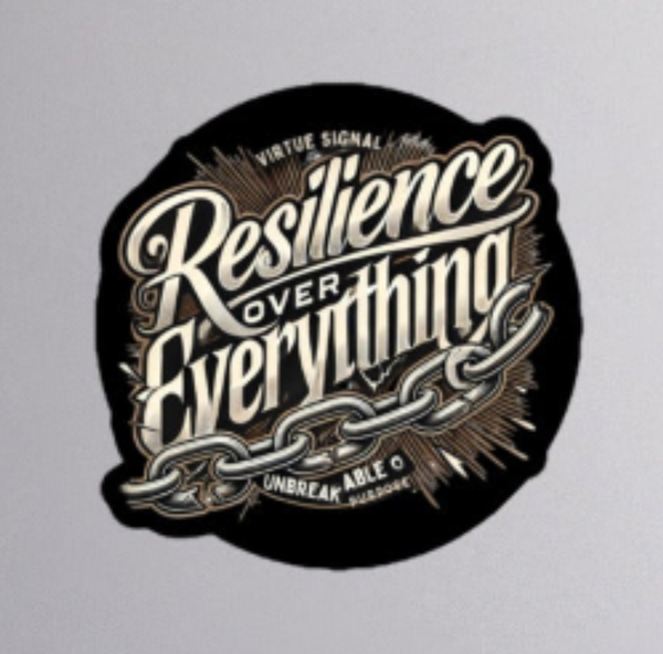 Resilience Over Everything Sticker_black