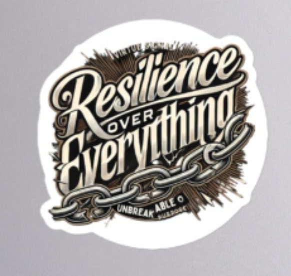 Resilience Over Everything Sticker_white