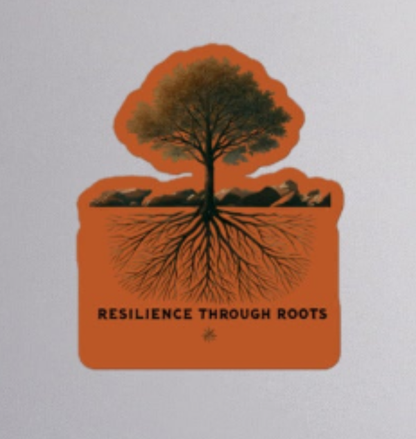 Resilience Through Roots Sticker_hClay