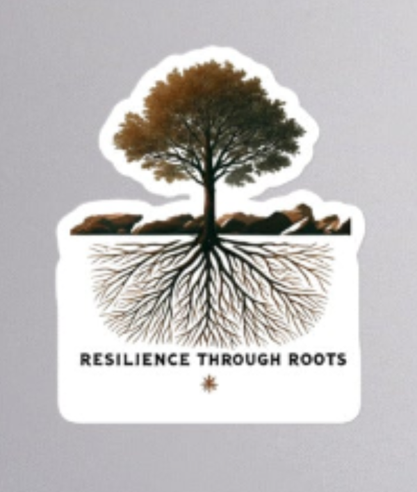 Resilience Through Roots Sticker_white