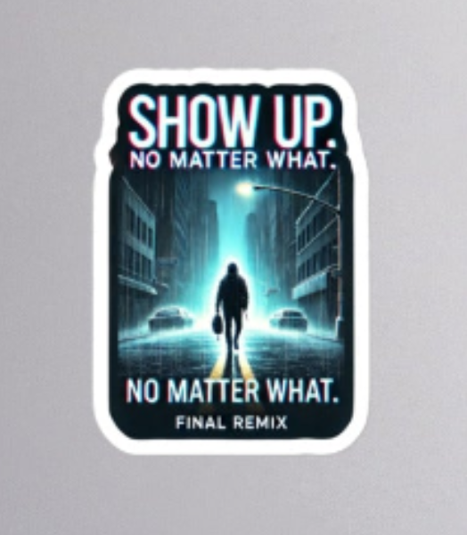 Show Up Sticker