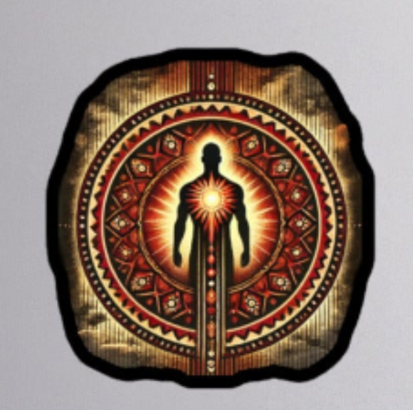 Warrior Of Light Sticker_black